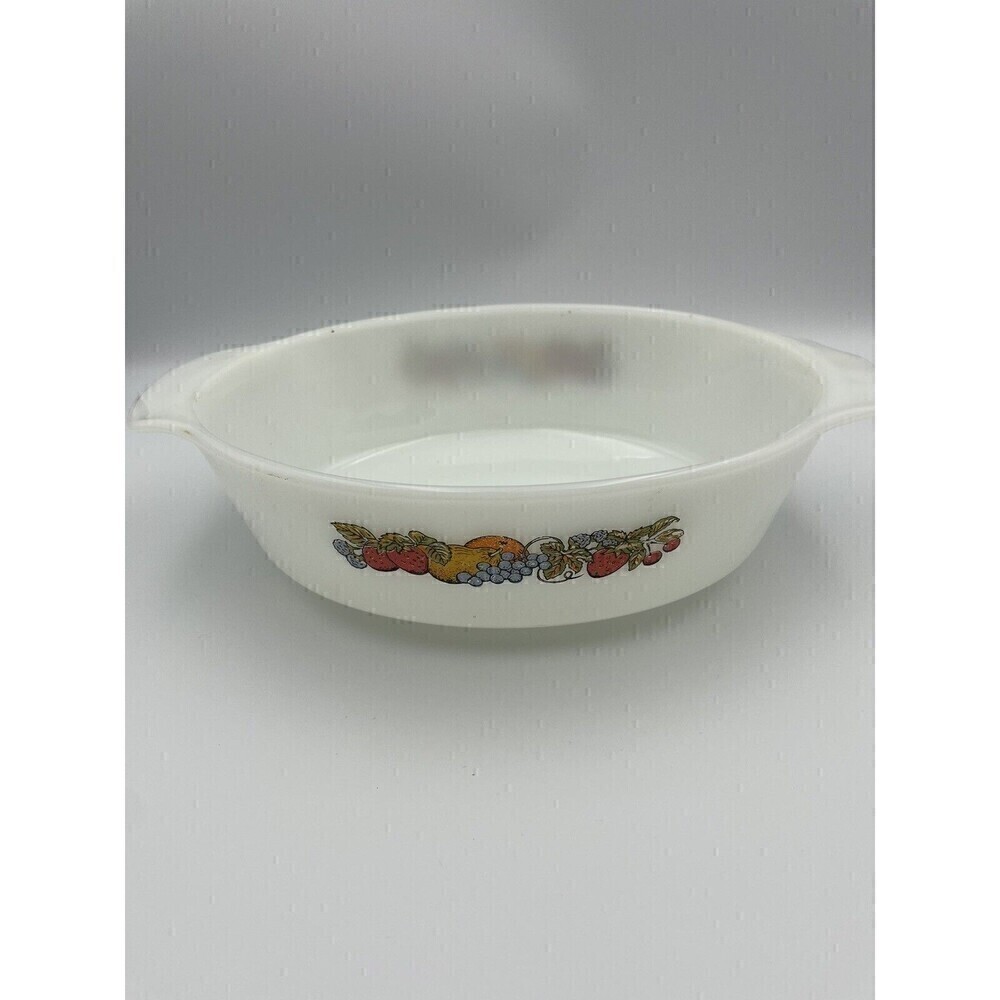 Vtg Anchor Hocking Fire King Fruit Bowl Oven Proof 1 1/2 quart Casserole Dish